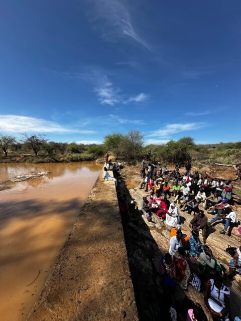 Community led sand dam in Laikipia, Kenya