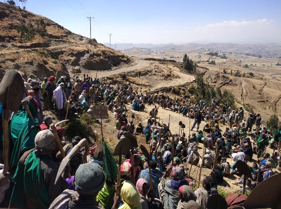 The development army in Albuco Woreda, Amhara region, Ethiopia